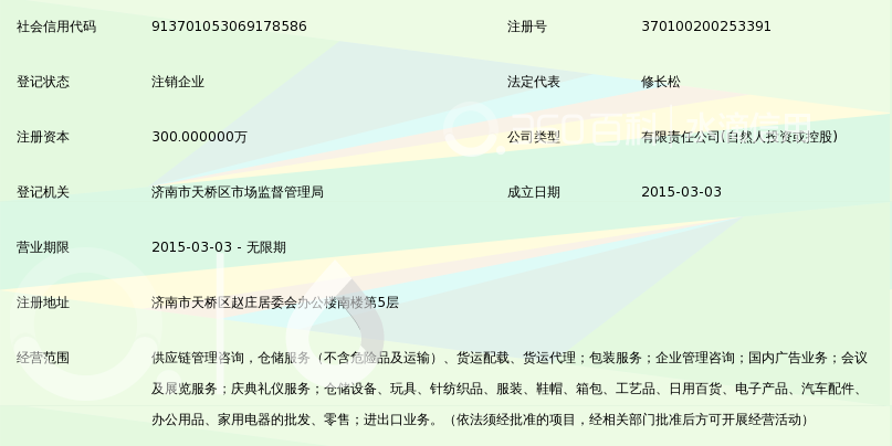 山东中旭网仓供应链管理